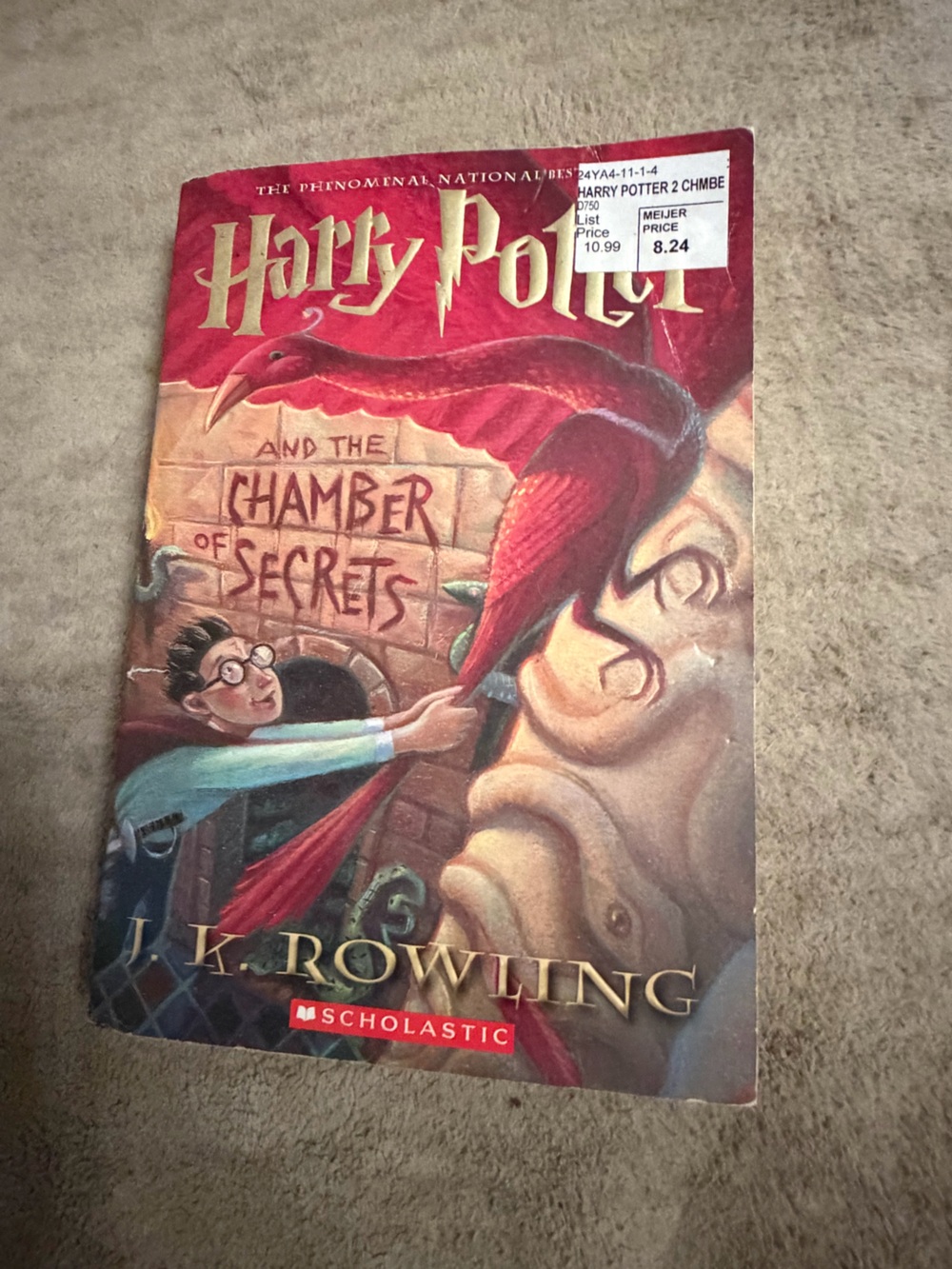 Scholastic Harry Potter and the Chamber of Secrets - Red Cover